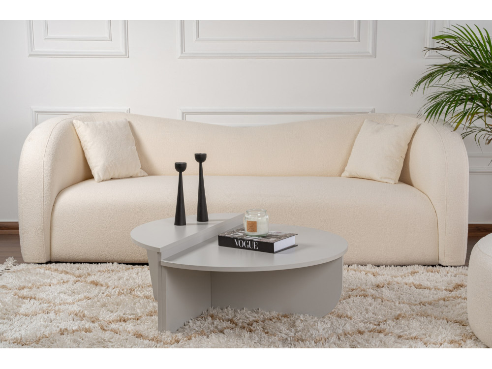 Houten salontafel "Orion" 90 x 60 x 30 cm - Grijs