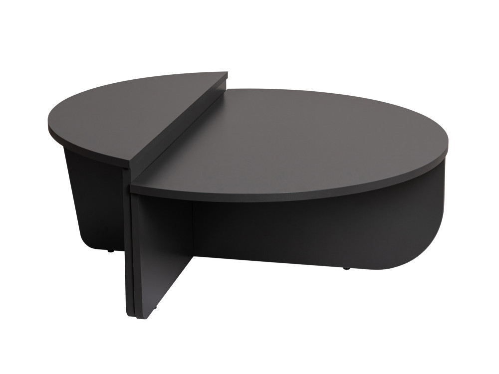 Houten salontafel "Orion" 90 x 60 x 30 cm - Antraciet