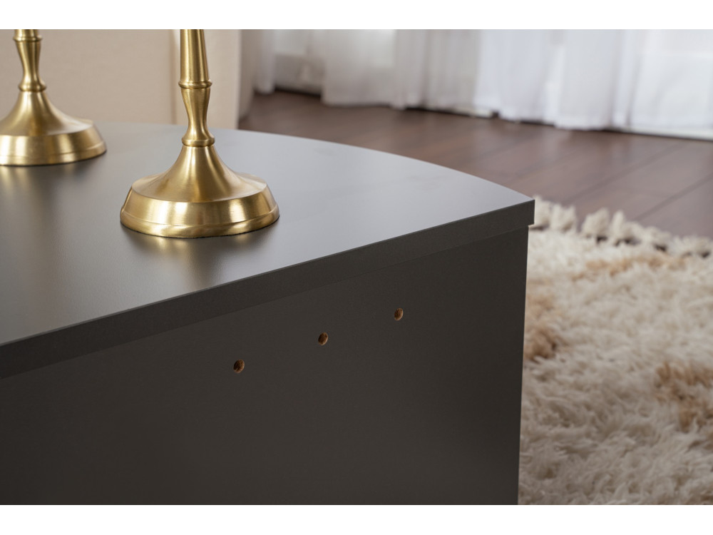Houten salontafel "Orion" 90 x 60 x 30 cm - Antraciet