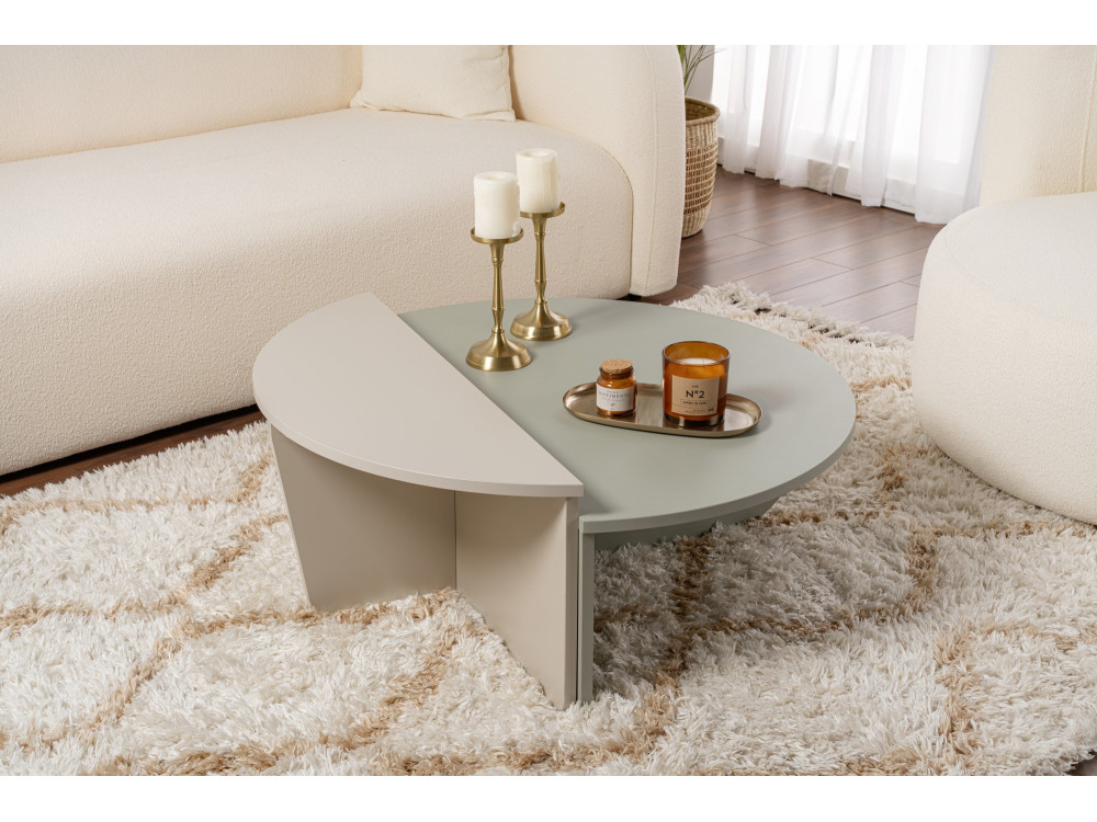 Houten salontafel "Orion" 90 x 60 x 30 cm - Essengroen