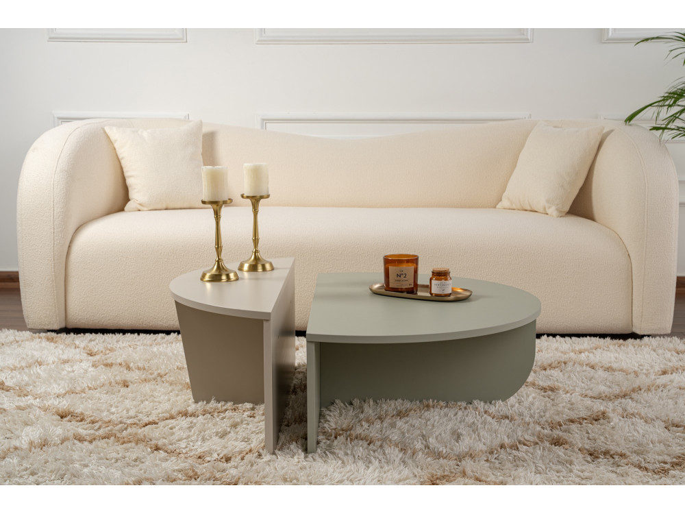 Houten salontafel "Orion" 90 x 60 x 30 cm - Essengroen