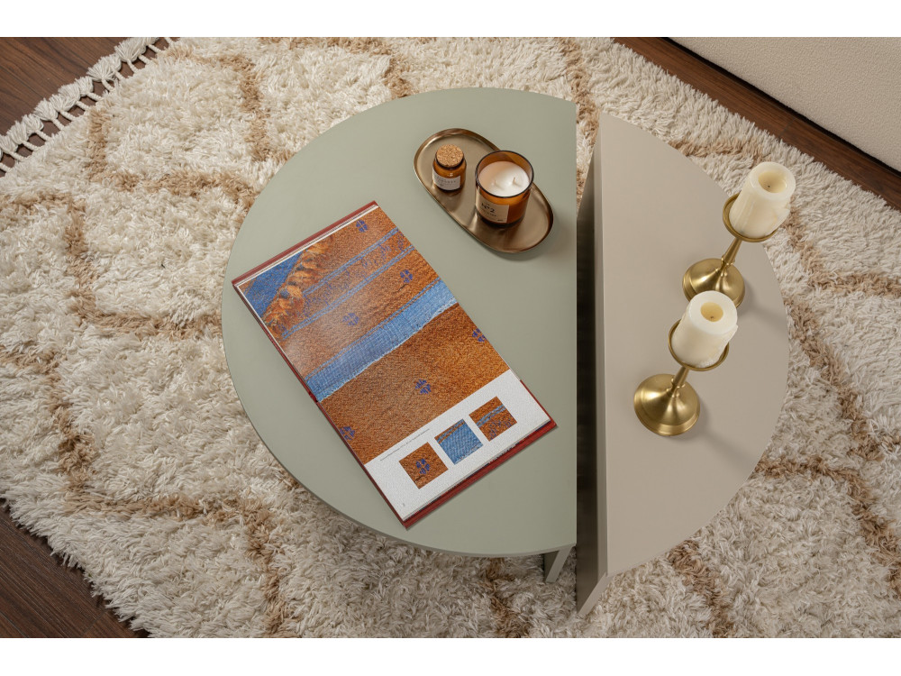 Houten salontafel "Orion" 90 x 60 x 30 cm - Essengroen