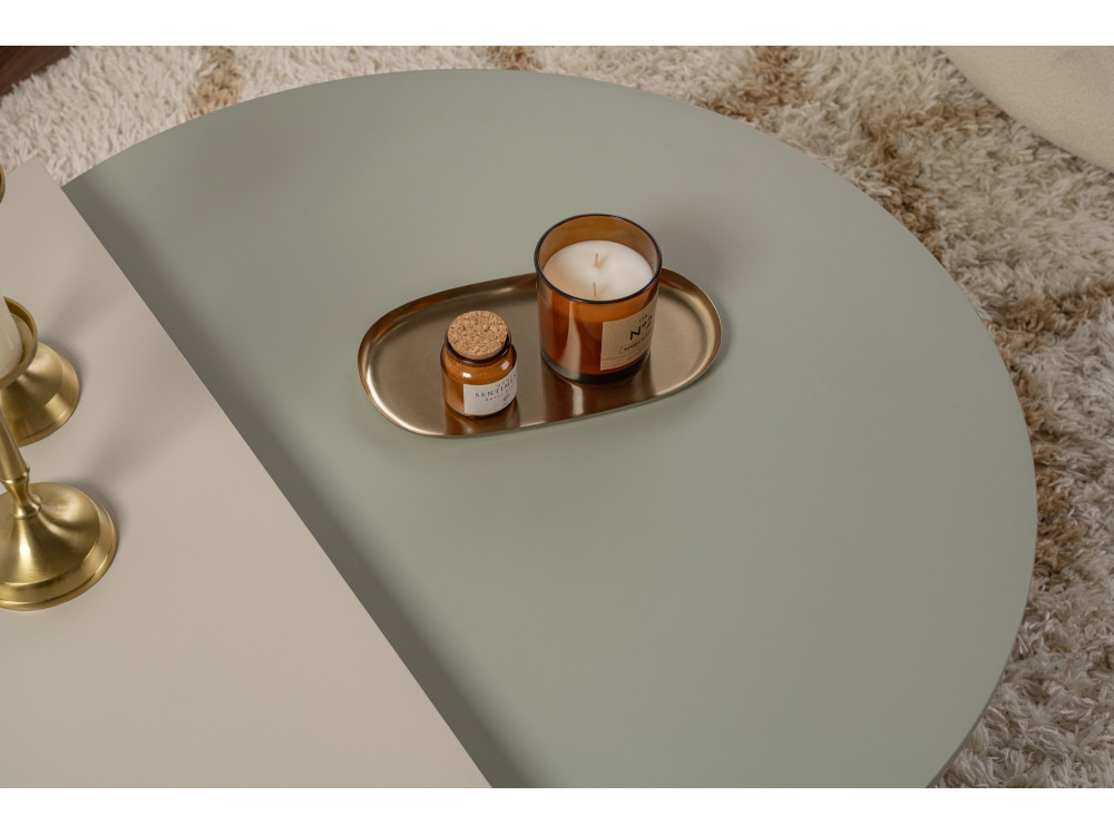 Houten salontafel "Orion" 90 x 60 x 30 cm - Essengroen