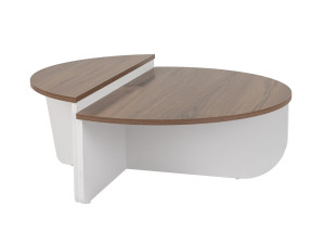 Houten salontafel "Orion" 90 x 60 x 30 cm - Notelaar