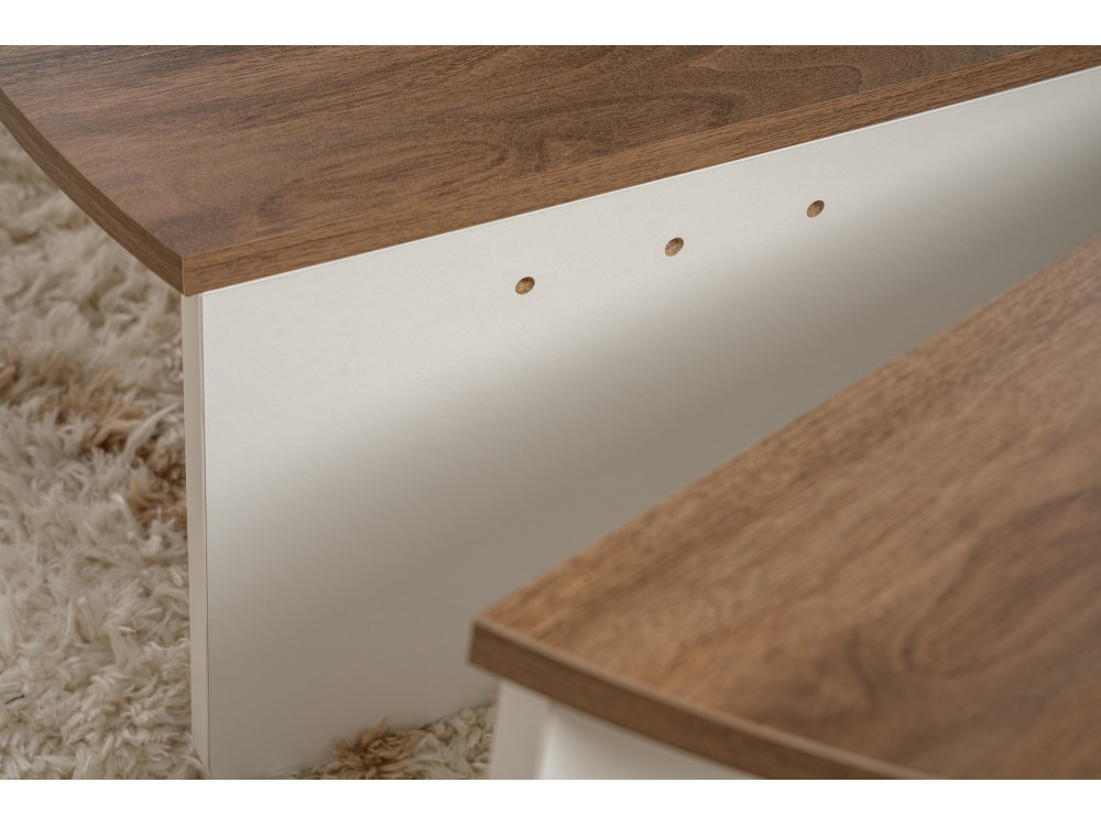 Houten salontafel "Orion" 90 x 60 x 30 cm - Notelaar