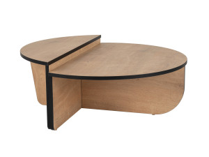 Houten salontafel "Orion" 90 x 60 x 30 cm - Honing eik
