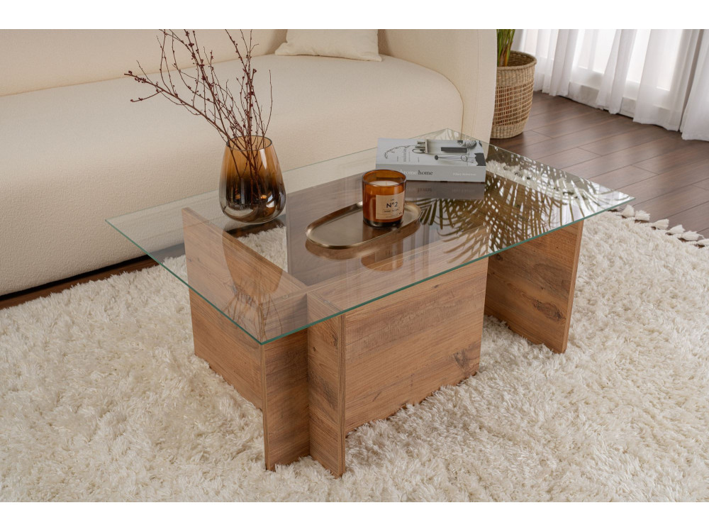 Houten salontafel "Vetrino" - 105 x 65 x 40 cm - Atlantic Pine