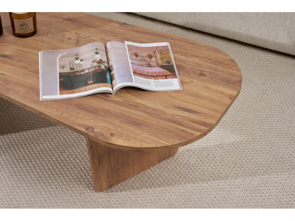 Houten salontafel "Ovalis" - 130 x 65 x 40 cm - Atlantic Pine
