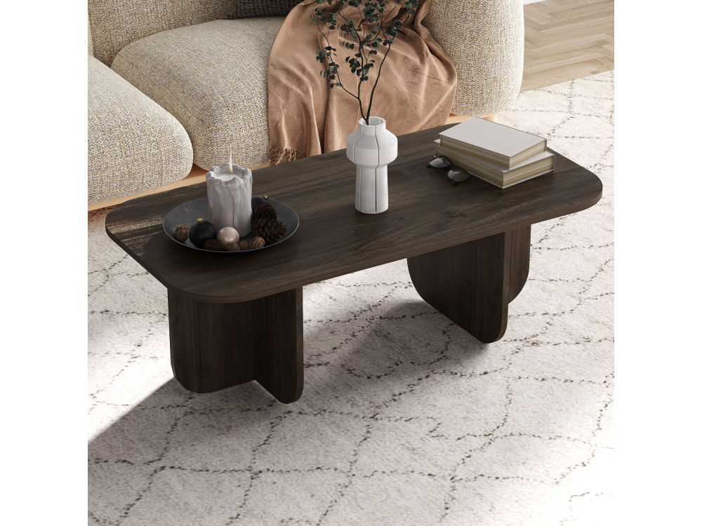 Houten salontafel "Becaj" - 120 x 60 x 41 cm - Notelaar