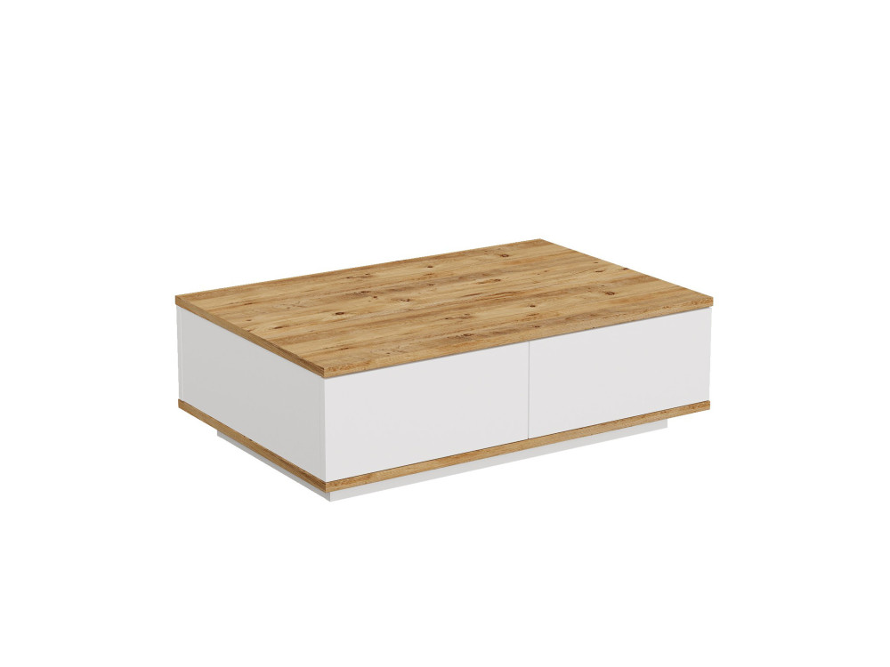 Houten salontafel FR14 - 90 x 60 x 28 cm - Atlantic PineWit