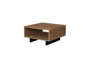 Houten salontafel "Hola" - 60 x 60 x 32 cm - Eiken-Anthraciet