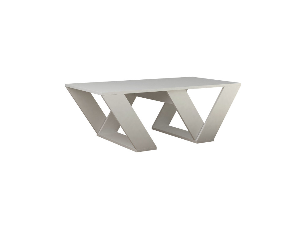 Houten salontafel "Pipra" - 110 x 60 x 40 cm - Wit