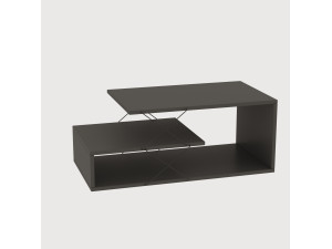 Houten salontafel "Cayenne" - 100 x 50 x 40 cm - Antracietgrijs