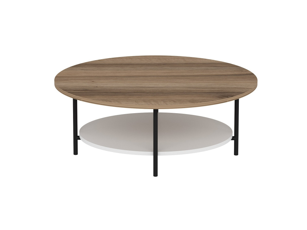 Houten salontafel "Elis" - 90 x 60 x 36 cm - WhiteOak