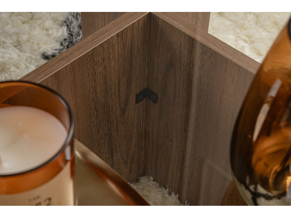 Houten salontafel "Flavio" - 105 x 65 x 30 cm - Notelaar