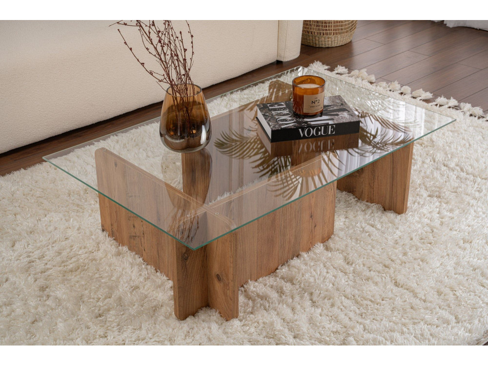 Houten salontafel "Flavio" - 105 x 65 x 30 cm - Atlantic Pine