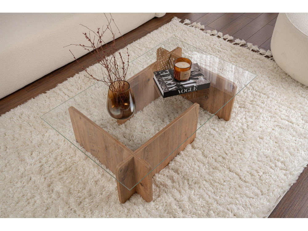 Houten salontafel "Flavio" - 105 x 65 x 30 cm - Atlantic Pine