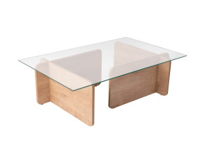 Houten salontafel "Flavio" - 105 x 65 x 30 cm - Eik