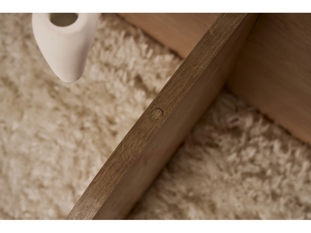 Houten salontafel "Aeris" - 75 x 75 x 35 cm - Eik SaphirFumées
