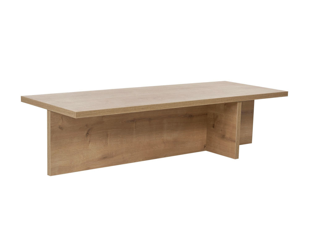 Harbor" houten salontafel - 120 x 45 x 30 cm - Saffier Eik