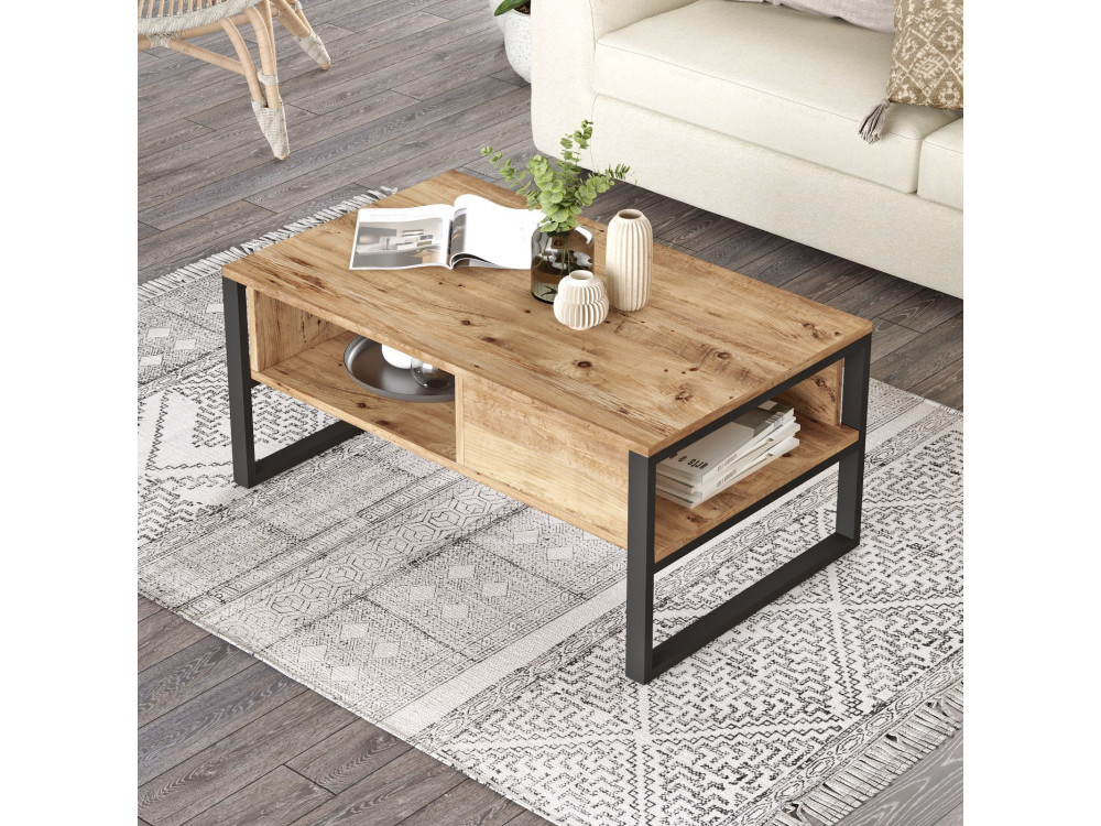 Houten salontafel ML34 - 100 x 59 x 44 cm - Atlantic Pine