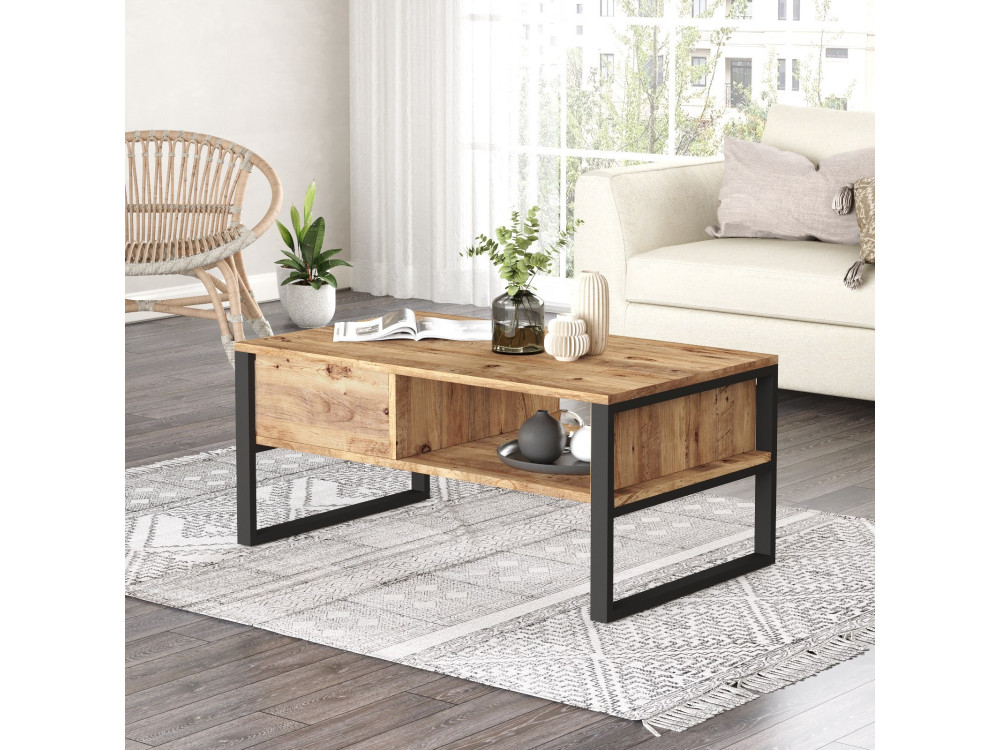 Houten salontafel ML34 - 100 x 59 x 44 cm - Atlantic Pine
