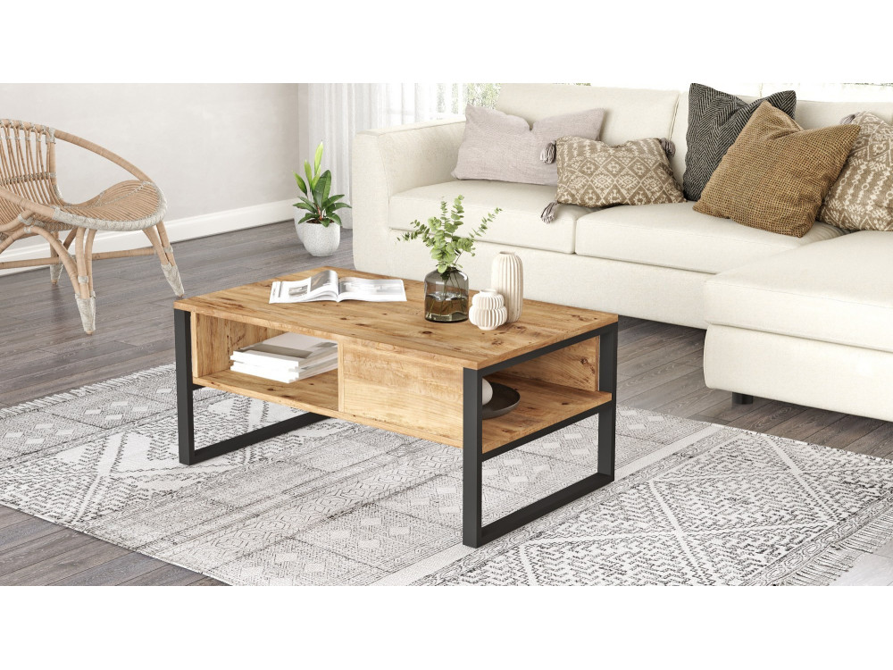 Houten salontafel ML34 - 100 x 59 x 44 cm - Atlantic Pine