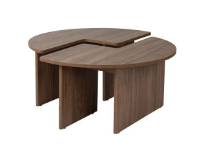Houten salontafel "Moira" - 90 x 90 x 41 cm - Notelaar