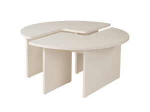 Houten salontafel "Moira" 90 x 90 x 41 cm - Hout wit