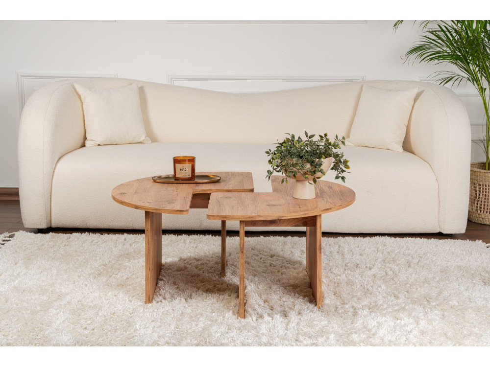 Houten salontafel "Moira" 90 x 90 x 41 cm - Atlantic Pine