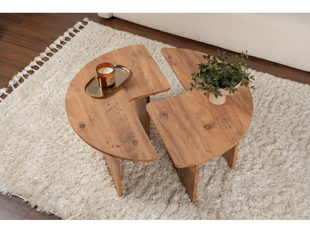 Houten salontafel "Moira" 90 x 90 x 41 cm - Atlantic Pine