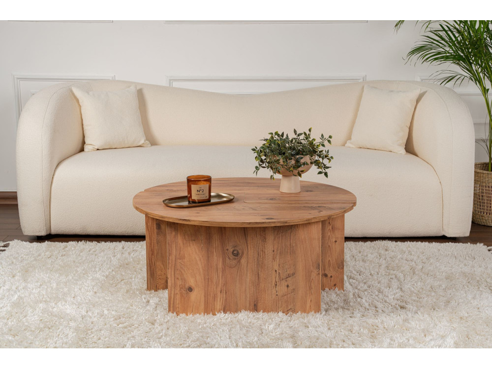 Houten salontafel "Moira" 90 x 90 x 41 cm - Atlantic Pine