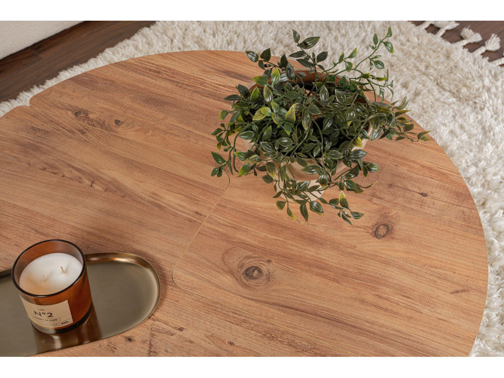 Houten salontafel "Moira" 90 x 90 x 41 cm - Atlantic Pine