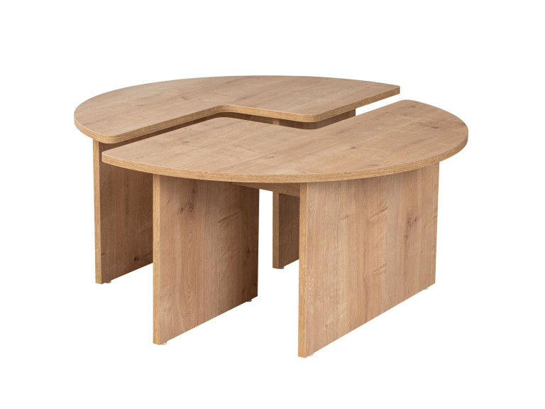 Houten salontafel "Moira" 90 x 90 x 41 cm - Eik
