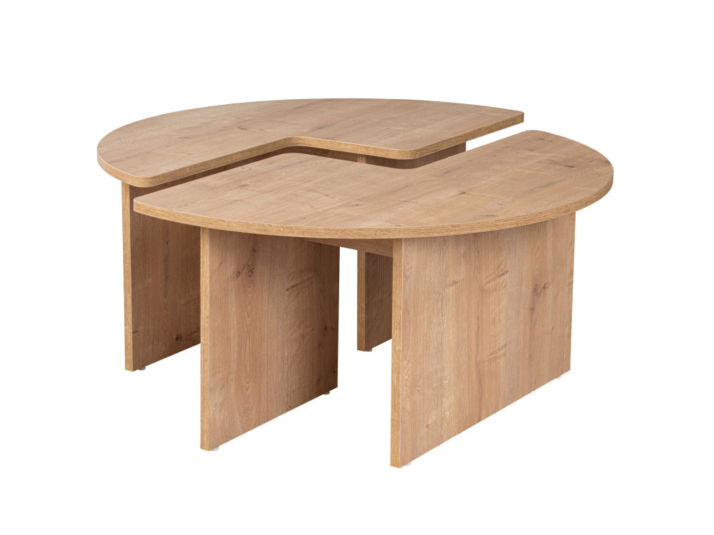 Houten salontafel "Moira" 90 x 90 x 41 cm - Eik