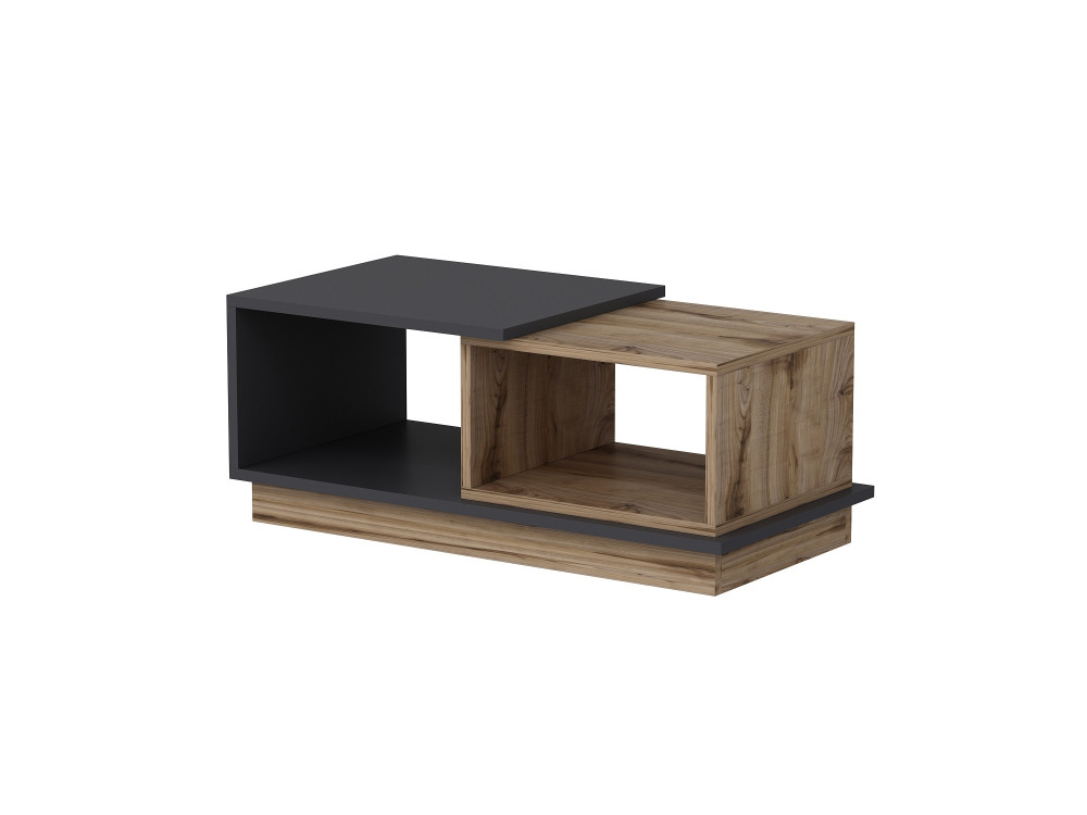 Houten salontafel "Consept" - 90 x 45 x 36 cm - Antracietgrijs