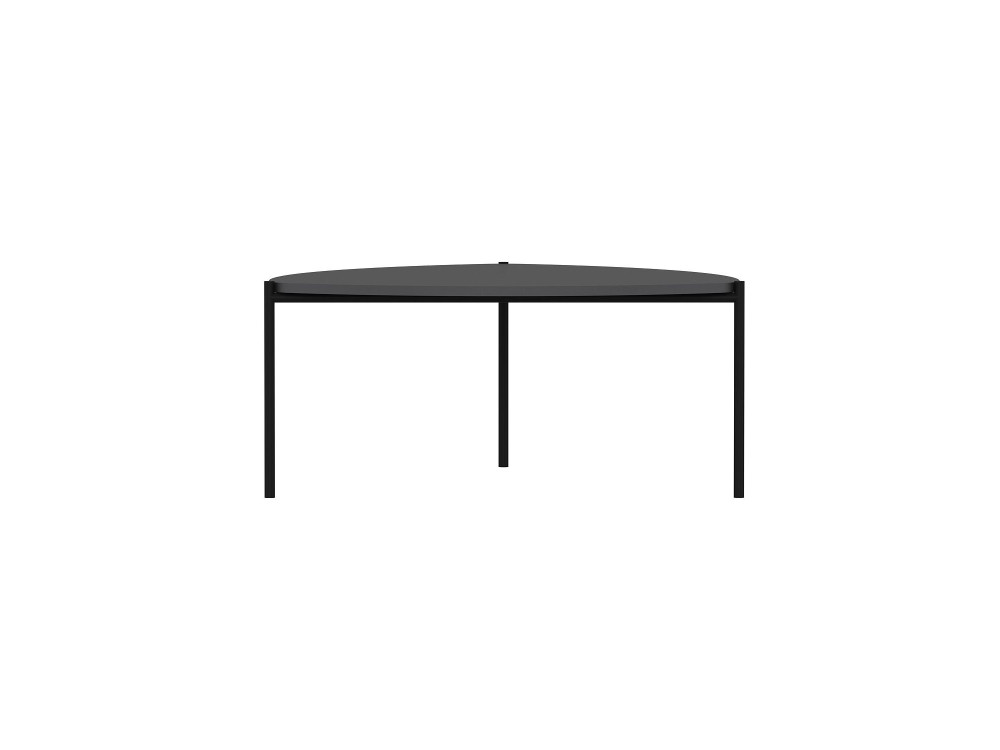 Houten salontafel "Lenny" - 90 x 89 x 40 cm - Antraciet