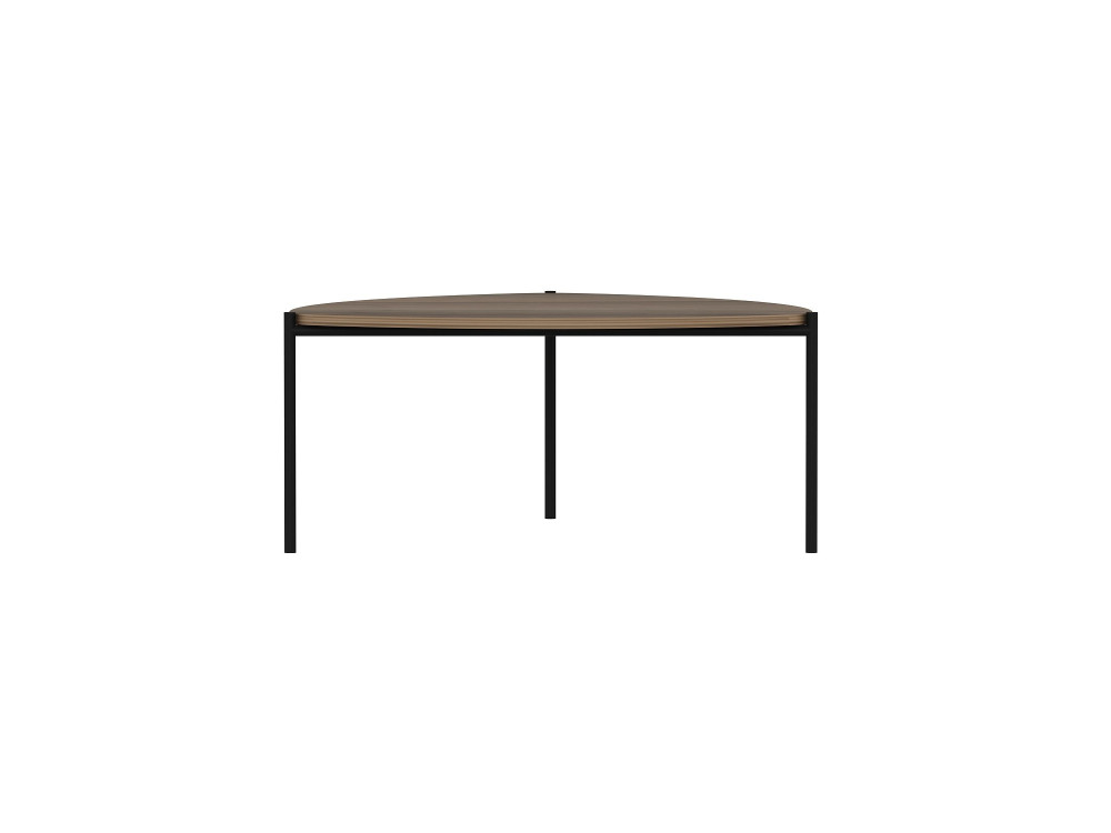 Houten salontafel "Lenny" - 90 x 89 x 40 cm - Notelaar