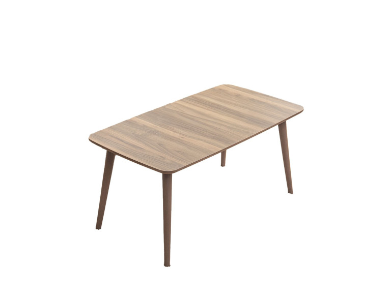 Luci" houten salontafel 100 x 53 x 45 cm - Notelaar