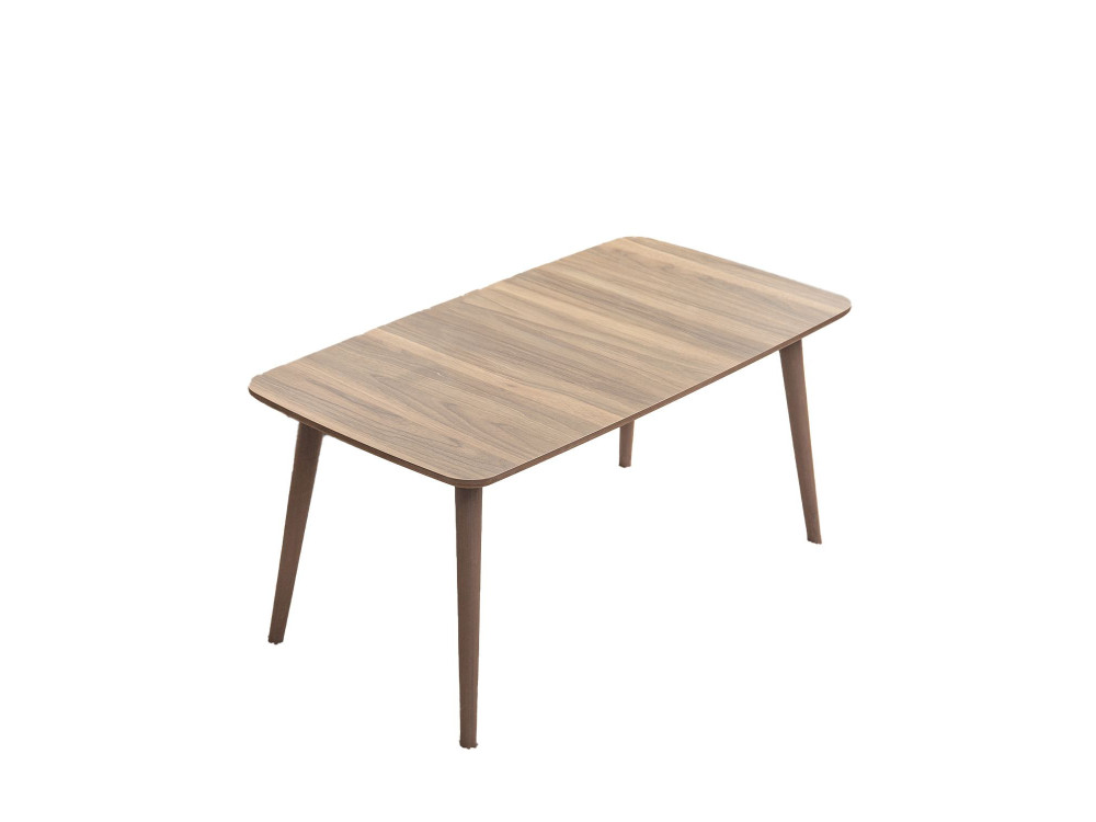 Luci" houten salontafel 100 x 53 x 45 cm - Notelaar