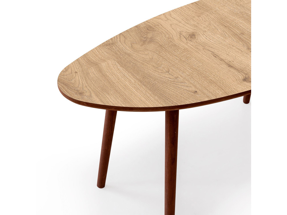 Houten salontafel "Nora" 100 x 50 x 45 cm - Eik