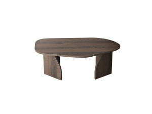 Houten salontafel "Rock" 100 x 60 x 35 cm - Notelaar