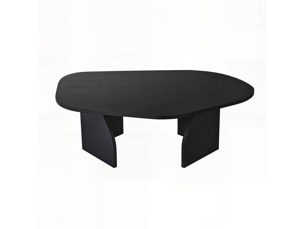 Houten salontafel Rock 100 x 60 x 35 cm - Zwart