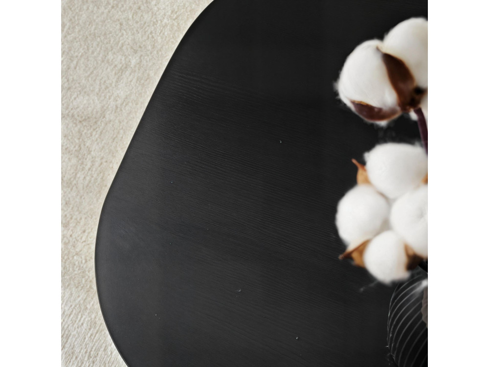 Houten salontafel Rock 100 x 60 x 35 cm - Zwart
