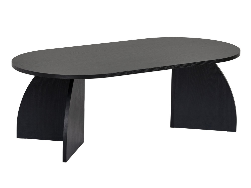 Houten salontafel "Melina" 120 x 60 x 40 cm - Zwart hout