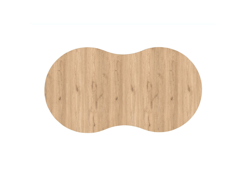 Moon" houten salontafel 99 x 54 x 45 cm - Eik