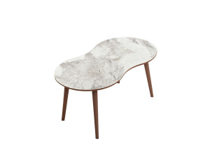 Houten salontafel Moon 99 x 54 x 45 cm - Wit