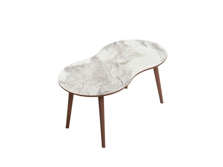 Houten salontafel Moon 99 x 54 x 45 cm - Wit