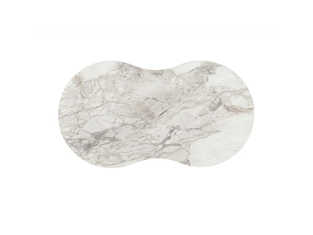 Houten salontafel Moon 99 x 54 x 45 cm - Wit