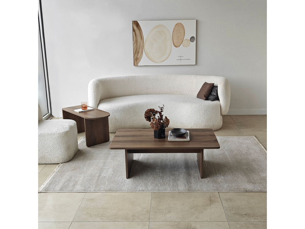 Paris" houten salontafel set 105 x 60 x 35 cm - Brons